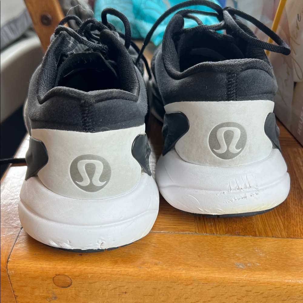 lululemon athletica Black and White Athletic Shoes